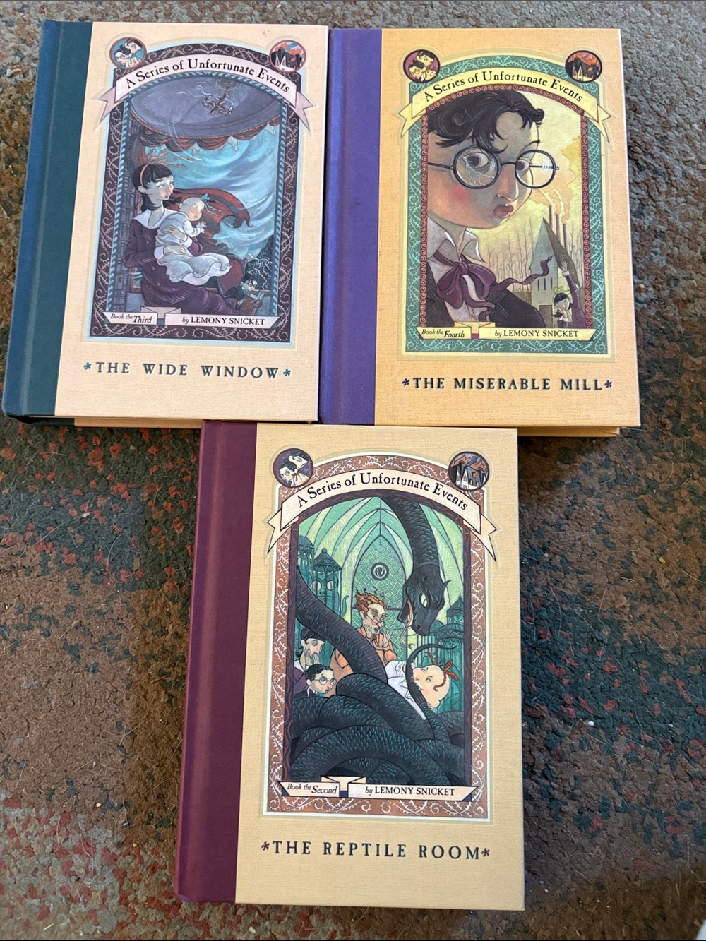 A Series of Unfortunate Events Decorative Hardcover Book Set - Multicolor